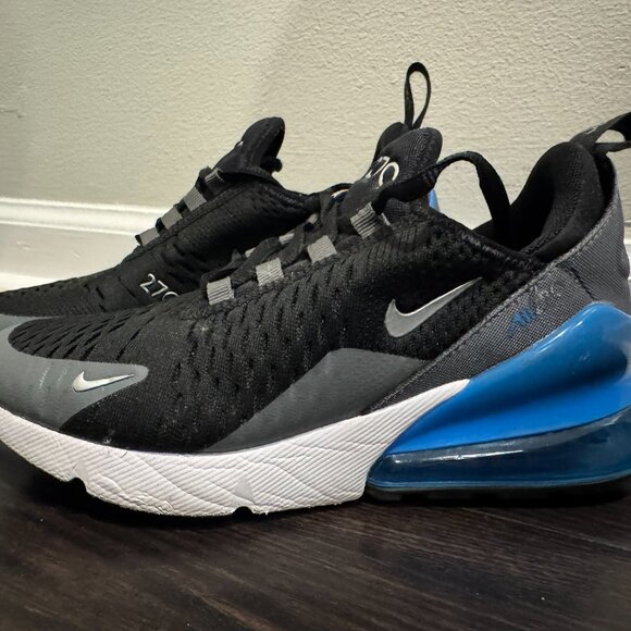 Nike Airmax 270 Blue/Black - Size 4Y - Picture 2 of 5